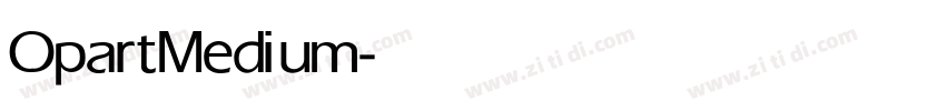 Opart Medium字体转换 Opart Medium字体转换